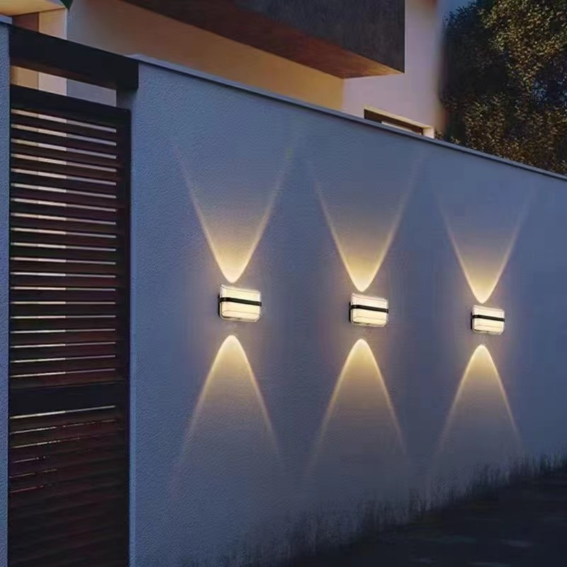 Lámpara de pared de cristal transparente Lámpara de pared RGB con control remoto Lámparas de pared Luces de pared LED Luz de pared LED Iluminación de pared LED