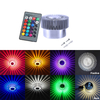 La luz de la pared del girasol de 3W incrusta el RGB con el regulador para la lámpara de pared decorativa del hotel interior