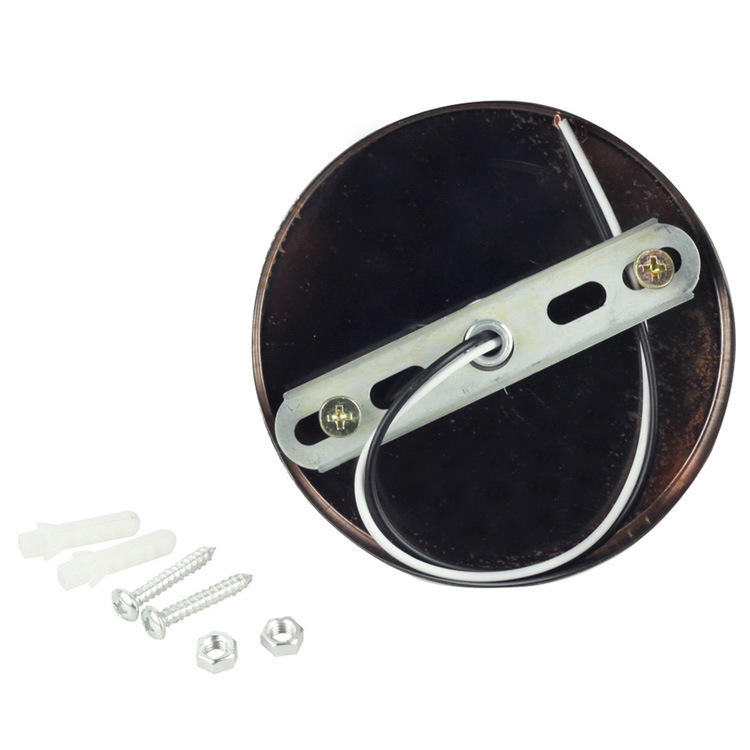 Base de lámpara de escritorio de metal pulido Soporte de base de cerámica Cable de 6 pies Interruptor de encendido / apagado Enchufe E26 / e27 Base de tornillo Ideal para lámpara CFL