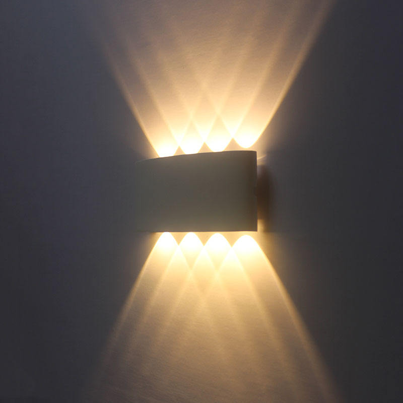 6W Precio de fábrica barato Luz de pared Arriba y abajo Luz de noche Lámpara de pared Luz de tocador para 100% Seguridad Estilo europeo-americano