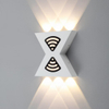 Caliente lámparas de doble cabeza al aire libre aplique impermeable para dormitorio pasillo cocina accesorio de iluminación LED Wandlamp arriba y abajo apliques al aire libre