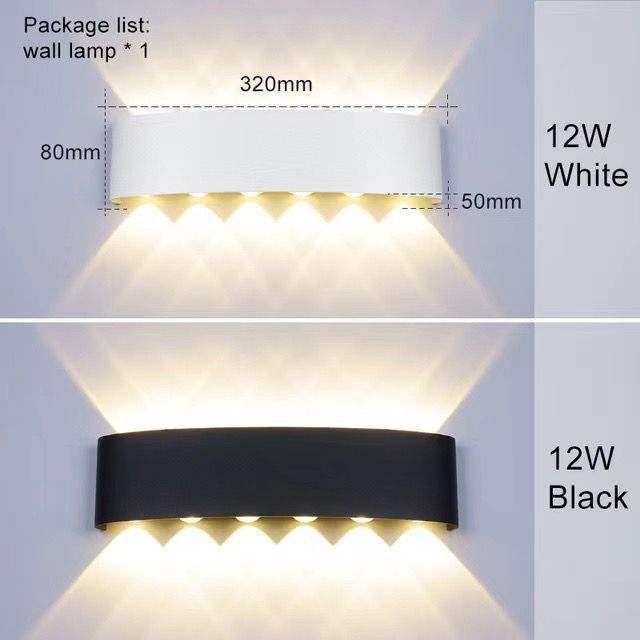 6W Precio de fábrica barato Luz de pared Arriba y abajo Luz de noche Lámpara de pared Luz de tocador para 100% Seguridad Estilo europeo-americano