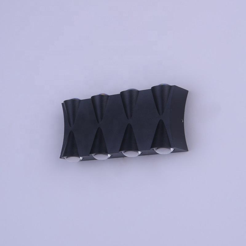 Lámpara de pared LED impermeable de 6W, luz de pared de aluminio para interiores y exteriores, luz LED para porche de jardín montada en superficie, accesorios de decoración