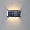 luz solar al aire libre led lámpara de luz de pared led con energía solar luz solar led al aire libre balcón impermeable luces solares de altura patio paisaje de la calle 