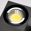 Luz de pared impermeable para exteriores, luz de pared cuadrada de ángulo ajustable, luz de pared de inducción de cuerpo humano, foco de inducción para jardín y Villa