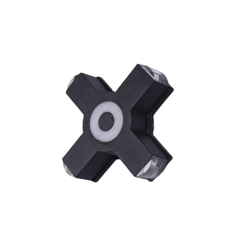 Luz de pared de onda LED para exteriores montada en superficie minimalista e impermeable IP65 85 ~ 265V lámpara de pared minimalista para luz de porche de calle de camino