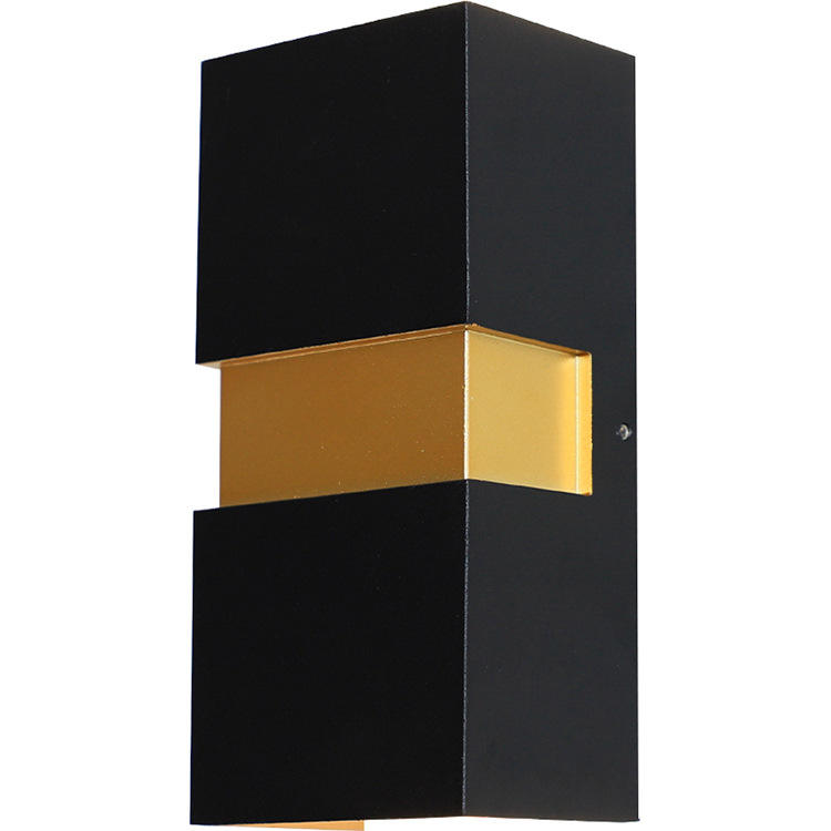 Jardín de calidad superior Ip65 impermeable aluminio rectángulo al aire libre Led pared luz montado en la pared