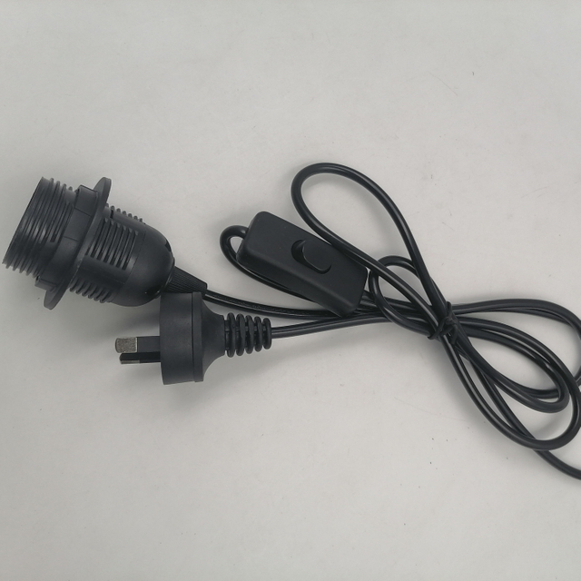 Enchufe AU Cable de línea de 1,8 m 303 Cable de alimentación de encendido y apagado para lámpara LED con extensión de Cable de interruptor de botón