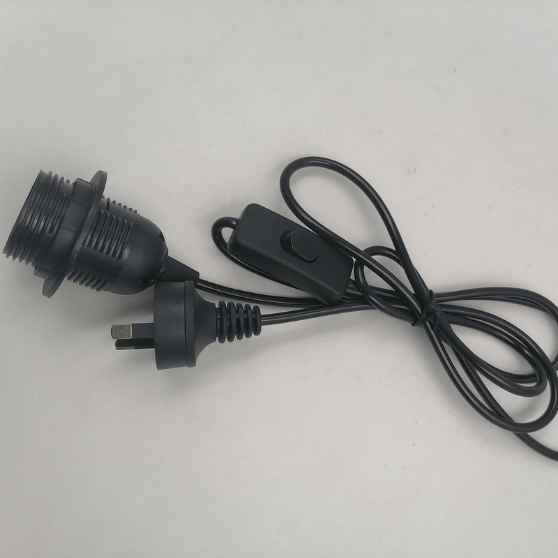 Enchufe AU Cable de línea de 1,8 m 303 Cable de alimentación de encendido y apagado para lámpara LED con extensión de Cable de interruptor de botón