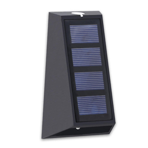 Arriba y abajo LED Luz solar Carga alimentada Iluminación exterior impermeable Lámparas de pared Jardín