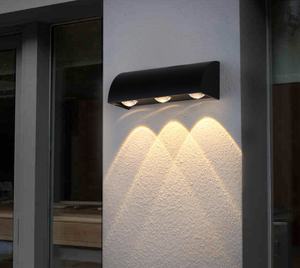 Lámpara de pared LED IP65 impermeable al aire libre Simple moderna, lámparas de patio, luz de pared de jardín, precio de fábrica
