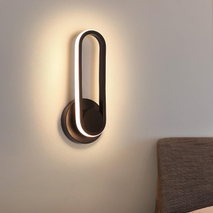 Luz de pared dormitorio 12W cabecera luz led fondo lámpara de pared pasillo giratorio aplique de pared