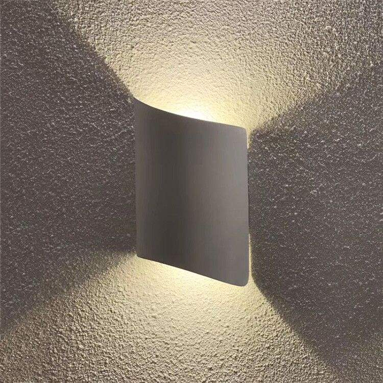 Lámpara de pared para dormitorio exterior IP65, lámpara LED para sala de estar, pasillo, Hotel, lámpara impermeable minimalista moderna para exteriores, candelabros para exteriores montados en la pared