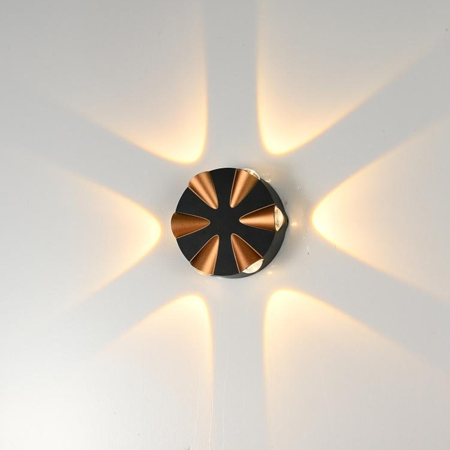 Lámpara de pared Led Lámpara de pared exterior Lámpara de ingeniería de hotel creativa minimalista moderna