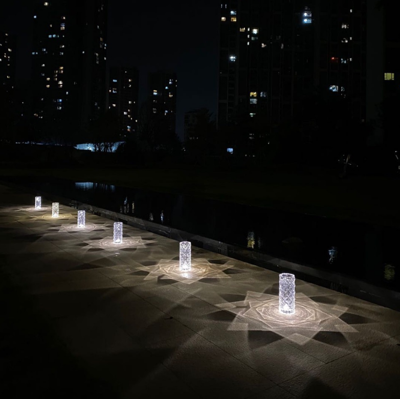 Lámpara de pared nórdica colorida con Control táctil de luz de mesa de ambiente de sombra de luz de mesa de cristal rosa romántica