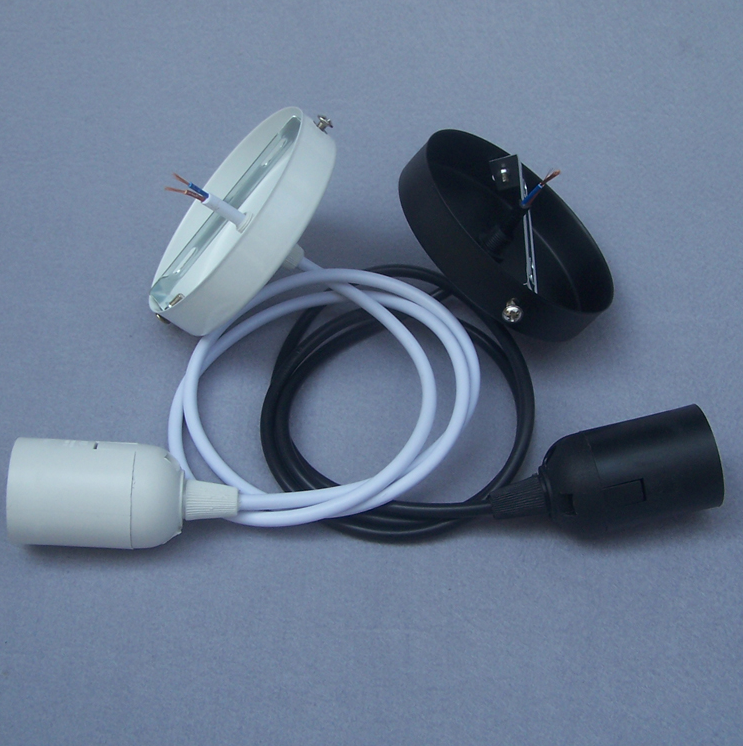 Bombilla LED de 1,8 M/4M, cable colgante, accesorios de iluminación DIY, pantalla con placa de techo, portalámparas E27, cable de araña