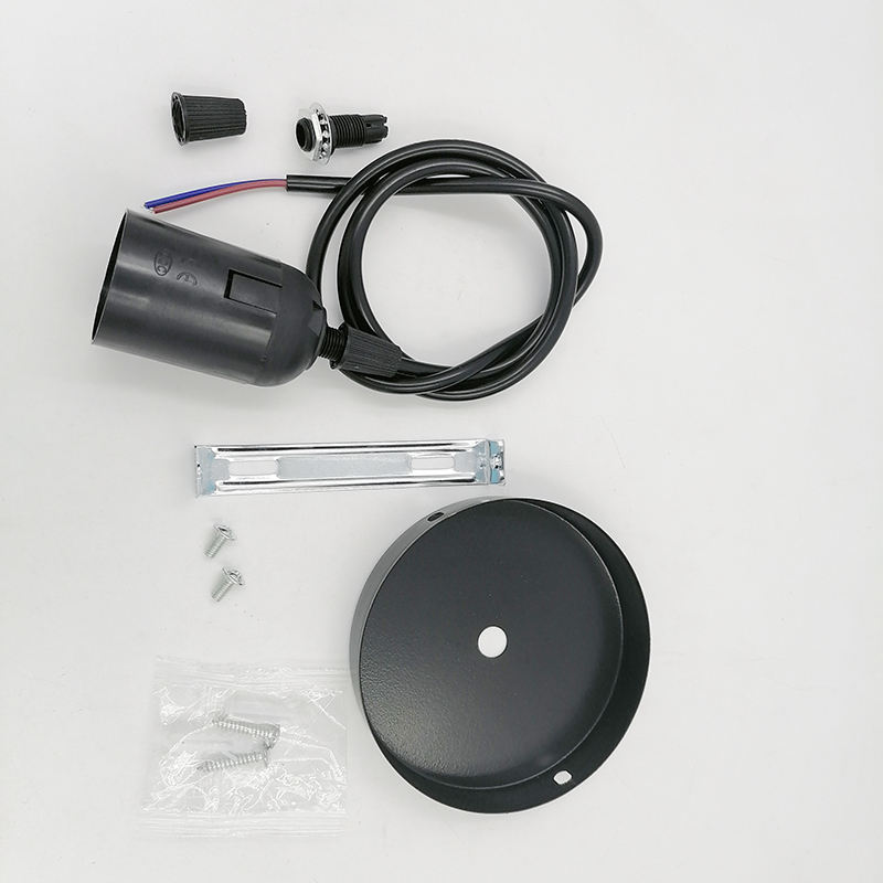 Bombilla LED de 1,8 M/4M, cable colgante, accesorios de iluminación DIY, pantalla con placa de techo, portalámparas E27, cable de araña