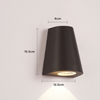Lámpara de pared LED de un solo cabezal, resistente al agua, IP65, lámpara de pasillo de jardín, aplique de luz interior para exteriores, AC85-265V