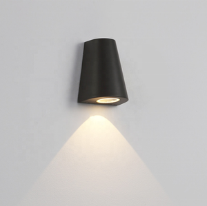Lámpara de pared LED de un solo cabezal, resistente al agua, IP65, lámpara de pasillo de jardín, aplique de luz interior para exteriores, AC85-265V