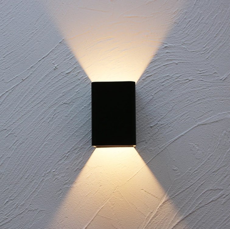 Lámpara de pared moderna hacia arriba y hacia abajo 3W LED RGB Decoración de cabecera de dormitorio Wandlamp AC85-265V Proyecto de iluminación industrial