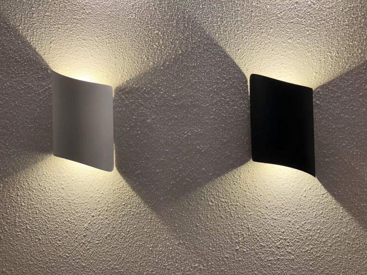 Lámpara Led moderna impermeable de 12w IP65, lámpara de pared de azulejo y luz nocturna decorativa, luces de pared para interiores y exteriores de aluminio 