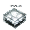 Luces solares de colores, luz en forma de hielo, luz led para exteriores, pared, lámpara solar para azulejos, lámpara cuadrada, luz decorativa en forma de hielo, lámpara enterrada solar, paso impermeable IP65, decoración para exteriores