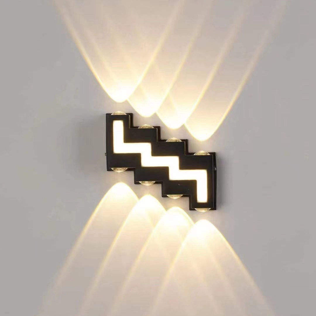 6W 12W impermeable AC85-265V luz de pared LED montada en superficie luminaria nórdica moderna lámparas de pared para interiores sala de estar porche al aire libre