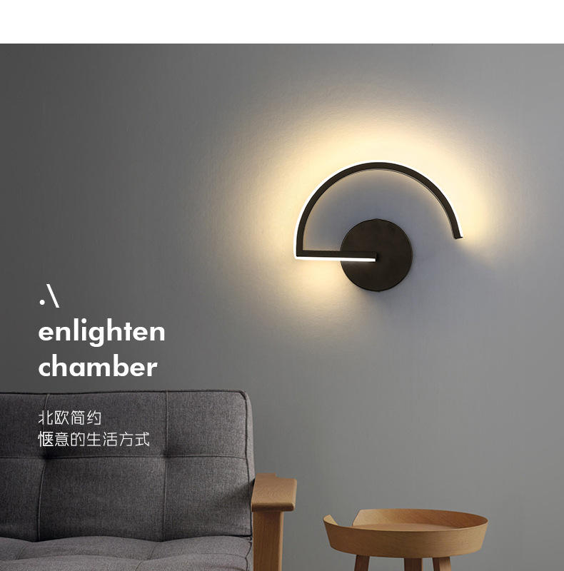 Hot Modern Black Decoration Up Down Outdoor Indoor Luxury Home Room Dormitorio Hotel Lámpara de baño Luz de lectura LED Lámpara de pared