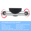 Esquina cuadrada 2w pie lámpara empotrada Sensor de movimiento Led paso escalera luces escalera lateral luz blanca Luxholic moderno interior hogar