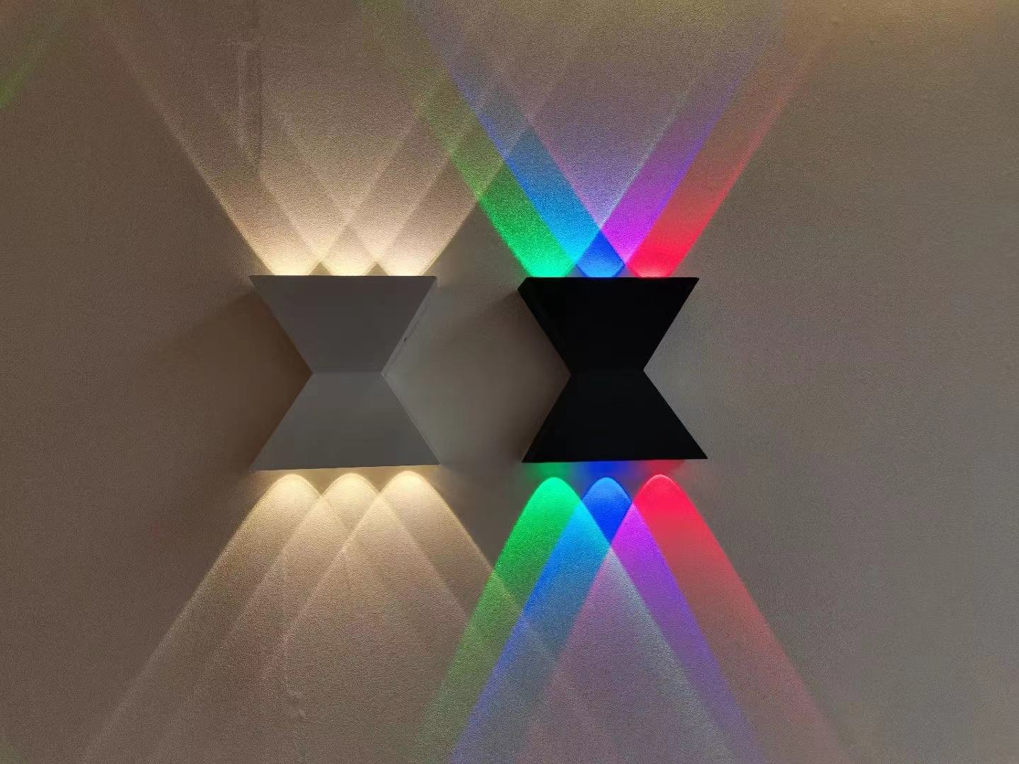 Luz de pared impermeable hacia arriba y hacia abajo, lámpara de pared de fondo Led para cabecera de dormitorio, candelabro giratorio para pasillo, iluminación de pared para interiores
