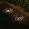 Luces de jardín, luz LED solar para exteriores, RGB, cambio de Color, camino Solar, lámpara de césped para decoración de jardín, iluminación de paisaje