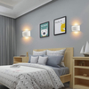 Lámparas de pared de 10W hacia arriba y hacia abajo, luz LED de pared de aluminio dorado y plateado, lámpara de pared LED para dormitorio, sala de estar, pasillo, iluminación lateral