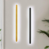 Lámpara de pared de línea LED minimalista moderna, dormitorio, mesita de noche, sofá, baño, espejo de fondo, lámpara decorativa, luces acrílicas de hierro Mrought