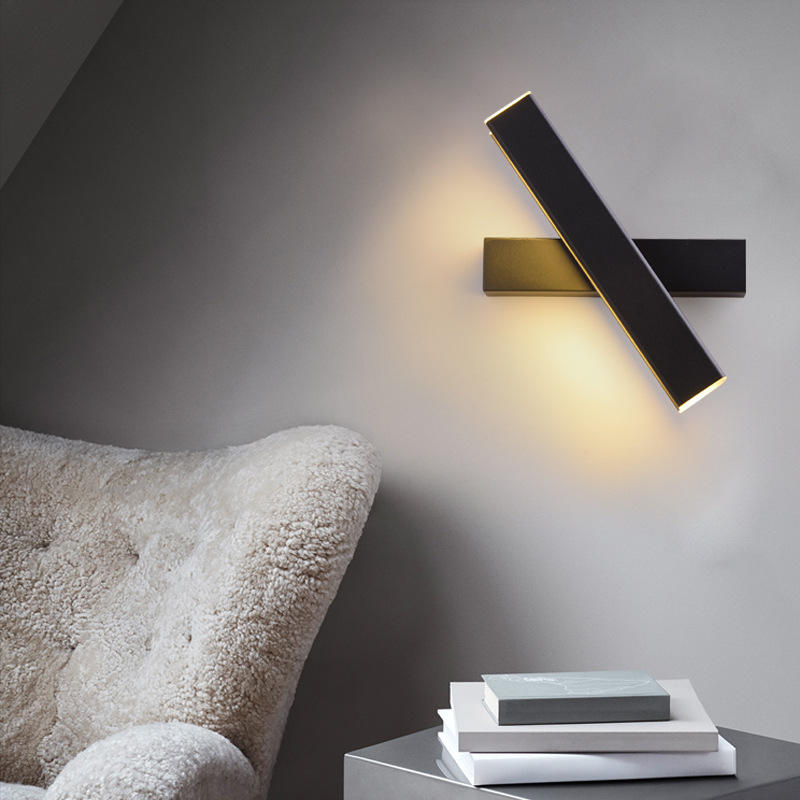 Lámpara de pared LED Moderne 360 ​​Draaibare Slaapkamer Nachtkastje 6W AC85V-260V Lámpara de luz nocturna LED para el hogar