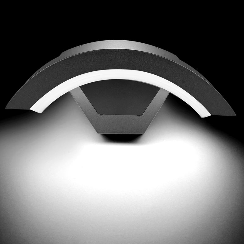 Lámpara de pared Led con Sensor moderno de 18w para exteriores, resistente al agua, para puerta delantera, jardín, porche, luz de pared, iluminación de pared interior moderna, sensor de luz