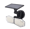 Hagood Exterior impermeable 3 cabezas Luz de pared Tres cabezas 83 COB Sensor solar LED Luces de seguridad alimentadas