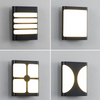 Lámparas LED de pared con forma de rectángulo minimalista moderno, lámparas de pared para interiores de estilo nórdico, luces para sala de estar, AC85-265V, iluminación Simple