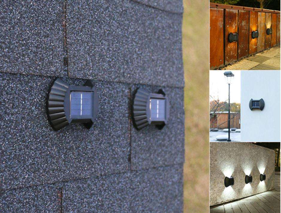 Lámpara de pared activada a prueba de agua para exteriores de fábrica, luz de pared Led Solar, luz de jardín con Sensor de movimiento para patio, luz de calle de jardín