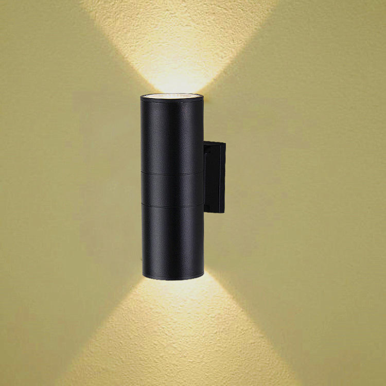 Venta al por mayor de calidad superior impermeable moderno Hotel arriba y abajo luz de pared Ip65 Cob Led lámparas de pared para exteriores montadas en la pared