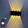 2022 aplicación Tuya Smart Home WiFi aplicación controlada 85-265V RGBW IP65 aluminio impermeable Led lámpara de jardín inteligente Led exterior arriba y abajo luz de pared