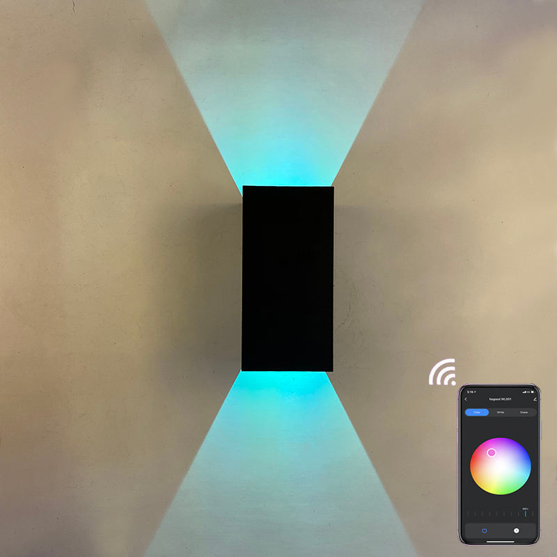 Lámpara de pared RGBW que cambia de Color, LED regulable para cabecera, iluminación ambiental IP65, candelabro de pared, aplicación Tuya, WIFI, Control, fiesta, decoración interior