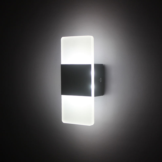 Aplique de pared de acrílico Teclas de piano Luz de pared para sala de estar Baño Dormitorio Luz Luminaria Luz de noche