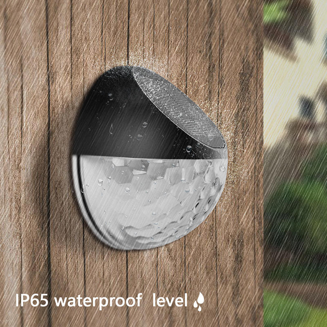 Luces solares LED Sensor de control de luz exterior Decoración de jardín Valla solar Lámpara de pared Semicírculo Energía Lámparas de calle impermeables