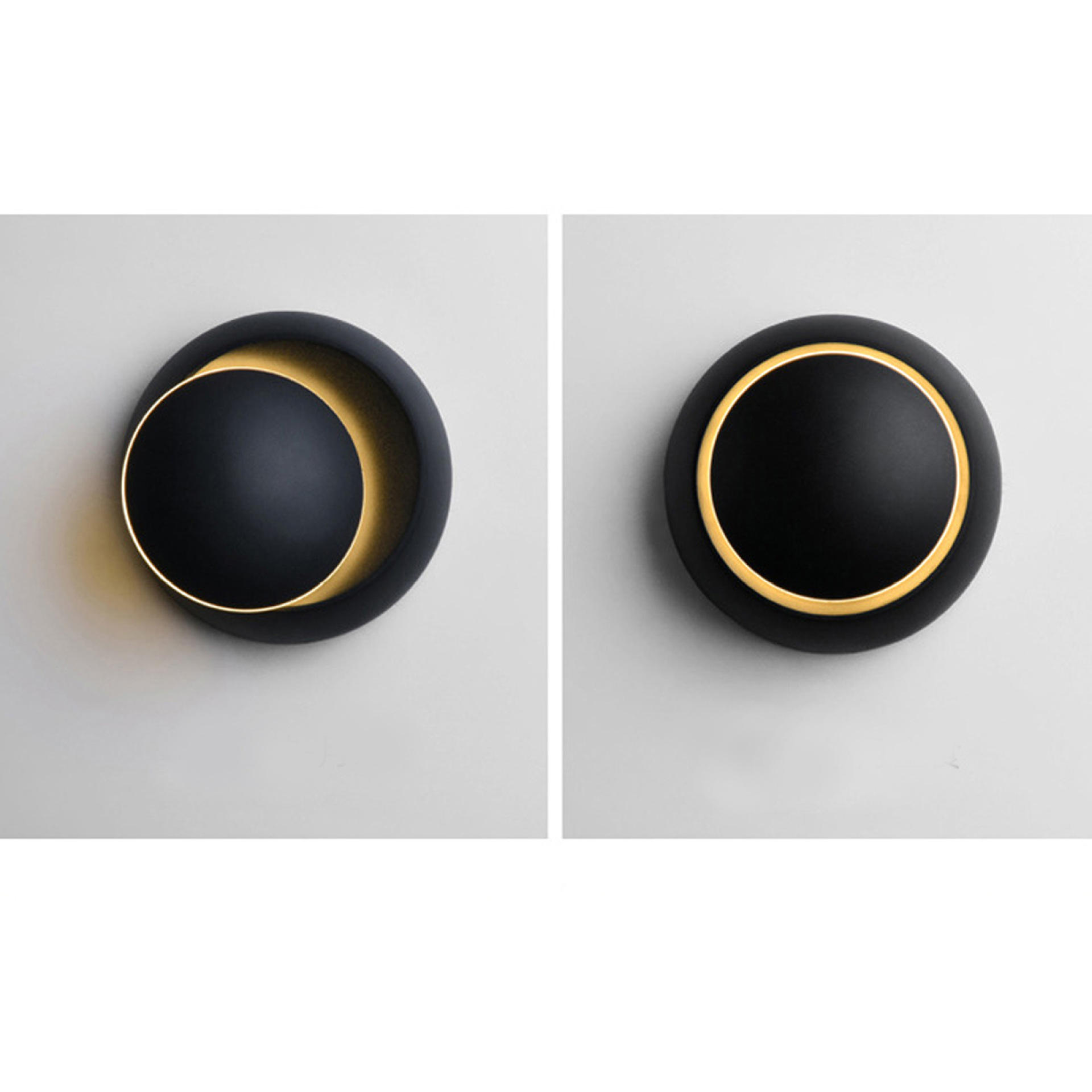 Luz de pared LED, lámpara giratoria de 360 ​​grados en punto de pared para escaleras, dormitorio, sala de estar, luz de pared, luz elegante para el hogar