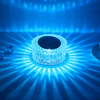 Lámpara de mesa de cristal rosa Dormitorio Carga USB Mesita de noche Luz de noche romántica Control táctil Lámpara de mesa Pétalo Atmósfera Vajilla Interior Multicolor