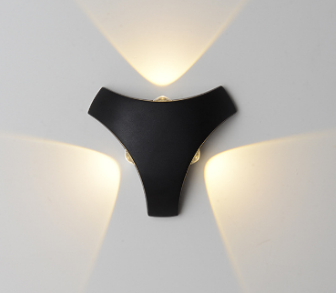 Lámpara de pared para exteriores de 3W, resistente al agua, para pasillo, escalera, patio, puerta, LED para exteriores, lámpara impermeable superbrillante, lámpara triangular para exteriores