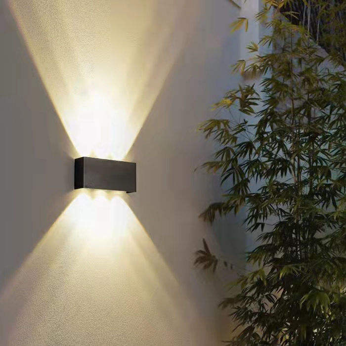 Lámpara de pared Led para porche, exterior, interior, luz de pared hacia arriba y abajo para el hogar, escalera, dormitorio, lámpara para puerta de noche, iluminación para pasillo, luz de marca