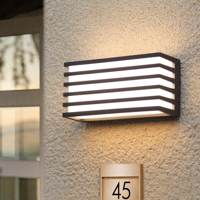 Nieuwe Outdoor Waterdichte Moderne LED Wandlampen Lange Acryl Woonkamer Slaapkamer Gang Veranda Zwart Lámpara de interior Verlichting