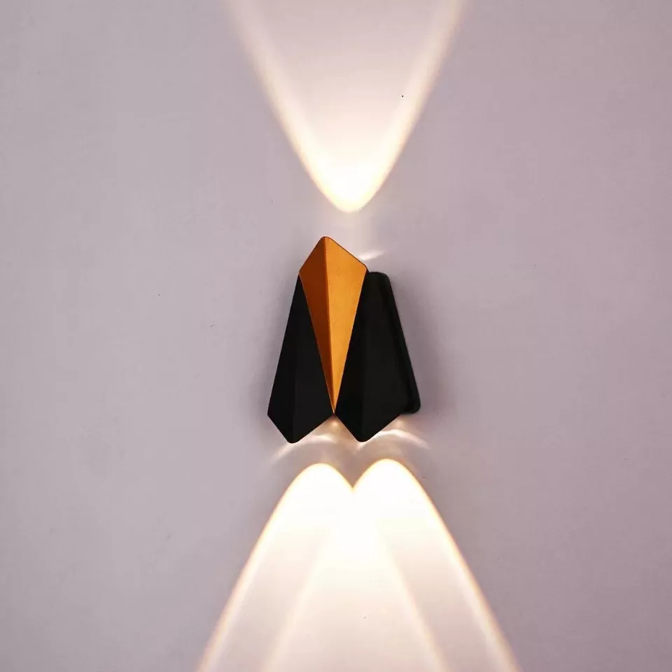Luz de pared de porche moderna, candelabro de aluminio para interiores, iluminación Interior, lámpara de pared de arriba y abajo, luz de pared Led de jardín impermeable para exteriores
