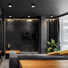 Luz de paso empotrada de aluminio IP65 Luz de pared de escalera Led 3w Interior Exterior Negro Luminoso Lámpara de cuerpo blanco Artículo de potencia Chip de iluminación